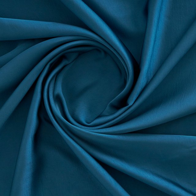 Zelouf Rumple Satin , Sewing, DIY, Crafts Fabric by the Yard, Arresting Peacock, 1 Yard