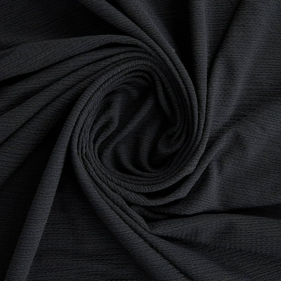 Zelouf Sarah Mini Chevron Knit , Sewing, DIY, Crafts Fabric by the Yard, Black, 5 Yard