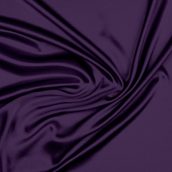 Zelouf Satin Knit Lining , Sewing, DIY, Crafts Fabric by the Yard, Grape Lollipop, 1 Yard