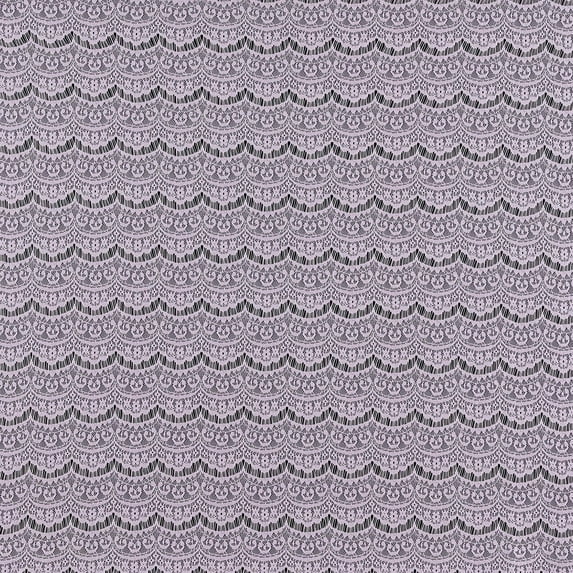 Zelouf Scallop Banded Lace , Sewing, DIY, Crafts Fabric by the Yard, Smoky Orchid, 3 Yard