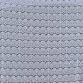 thumbnail image 1 of Zelouf Scallop Banded Lace  , Sewing, DIY, Crafts Fabric by the Yard, Smoky Silver, 5 Yard, 1 of 2