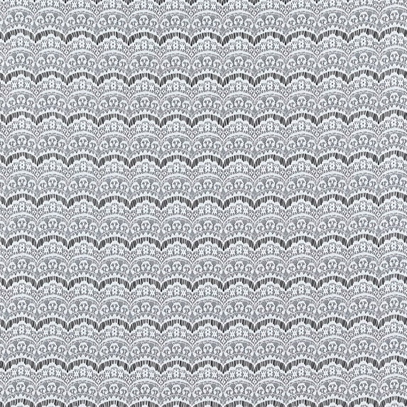 Zelouf Scallop Banded Lace , Sewing, DIY, Crafts Fabric by the Yard, White, 20 Yard