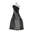 thumbnail image 1 of Zelouf Scrolls Chemical Lace  , Sewing, DIY, Crafts Fabric by the Yard, Black, 7 Yard, 1 of 2