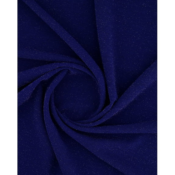 Zelouf Scuba Crepe Lurex , Sewing, DIY, Crafts Fabric by the Yard, Lush Indigo, 1 Yard