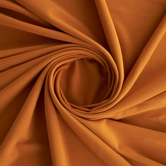 Zelouf Scuba Crepe Stretch Knit , Sewing, DIY, Crafts Fabric by the Yard, Fine Amber, 20 Yard