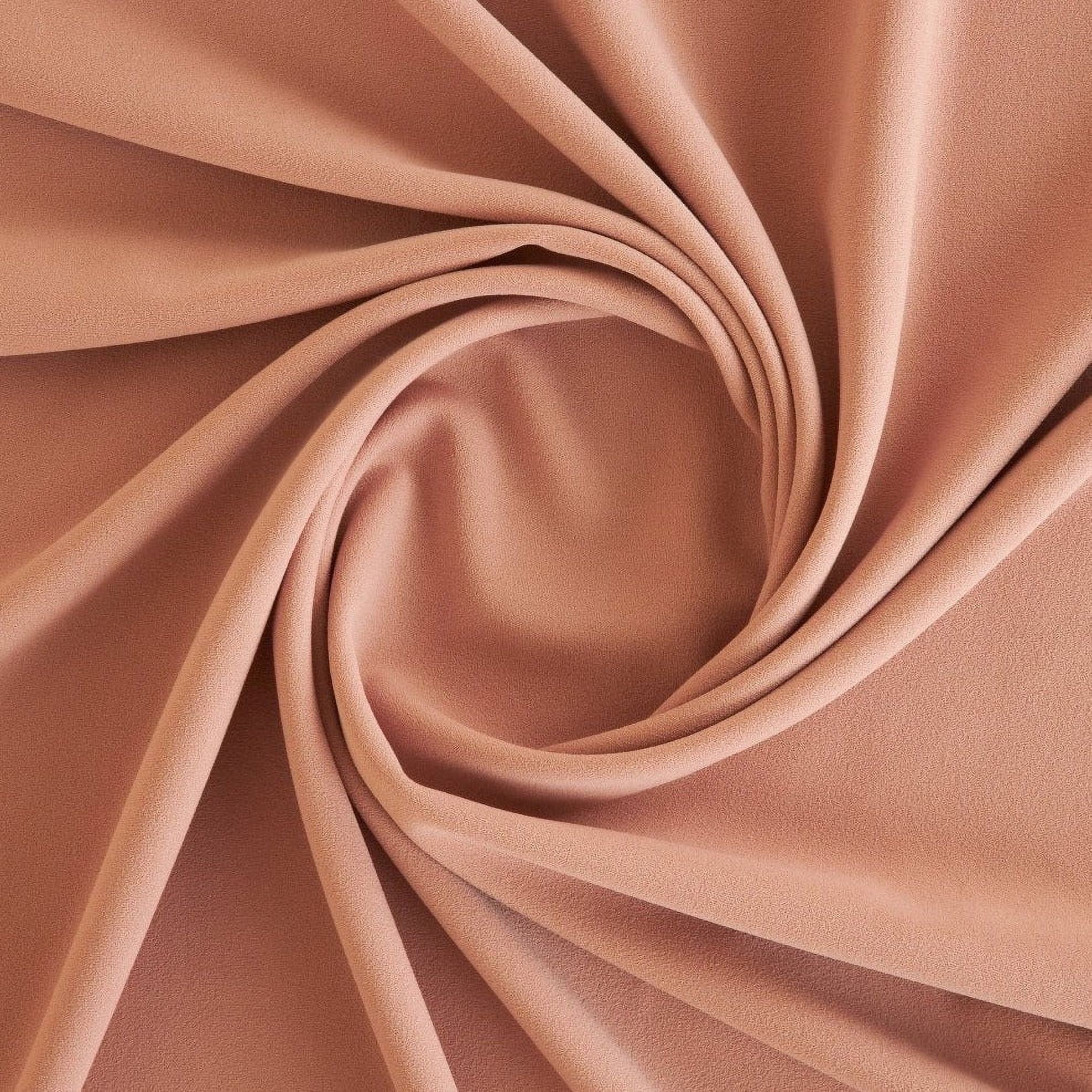 Zelouf Scuba Crepe , Sewing, DIY, Crafts Fabric by the Yard, Kind Peach