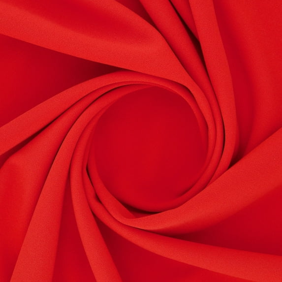 Zelouf Scuba Crepe Stretch Knit , Sewing, DIY, Crafts Fabric by the Yard, Lush Flame, 5 Yard