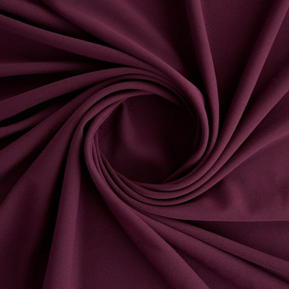 Zelouf Scuba Crepe , Sewing, DIY, Crafts Fabric by the Yard, Marvelous Wine, 10 Yard