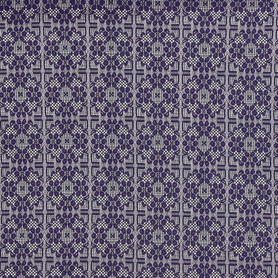 Zelouf Sensible Lace Bonded , Sewing, DIY, Crafts Fabric by the Yard, Majestic Navy, 1 Yard