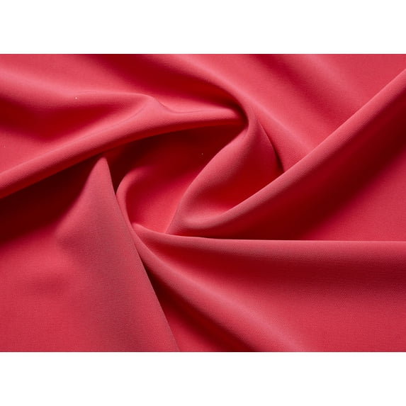 Zelouf Seth Double Face Contrast Color Crepe , Sewing, DIY, Crafts Fabric by the Yard, Rose Hana/dk Pink Hana, 3 Yard