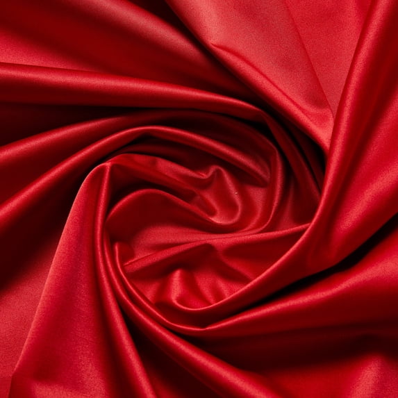 Zelouf Shakira Satin, Sewing, DIY, Crafts Fabric by the Yard, 313 Red, 1 Yard