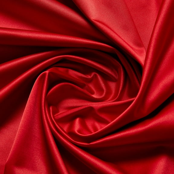 Zelouf Shakira Satin, Sewing, DIY, Crafts Fabric by the Yard, 313 Red, 3 Yard