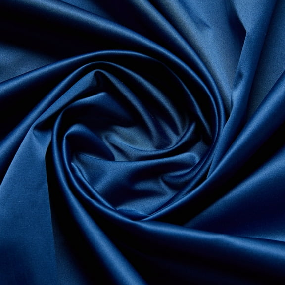 Zelouf Shakira Satin, Sewing, DIY, Crafts Fabric by the Yard, 449 Navy, 3 Yard