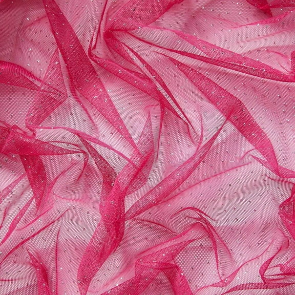 Zelouf Sheer Glitter Tulle , Sewing, DIY, Crafts Fabric by the Yard, Island Straw/s, 20 Yard