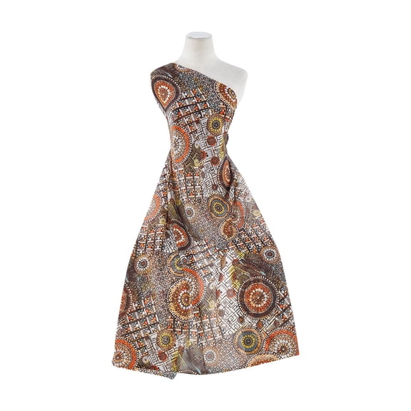 Zelouf Sheer Matte Jersey Print  , Sewing, DIY, Crafts Fabric by the Yard, 284 Choc/org, 20 Yard