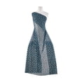 thumbnail image 1 of Zelouf Sheer Matte Jersey Print  , Sewing, DIY, Crafts Fabric by the Yard, 941 Blk/turq, 10 Yard, 1 of 2