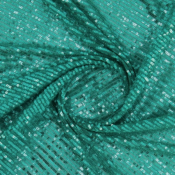 Zelouf Shoreline Sequin Stretch Mesh , Sewing, DIY, Crafts Fabric by the Yard, Parrot, 10 Yard