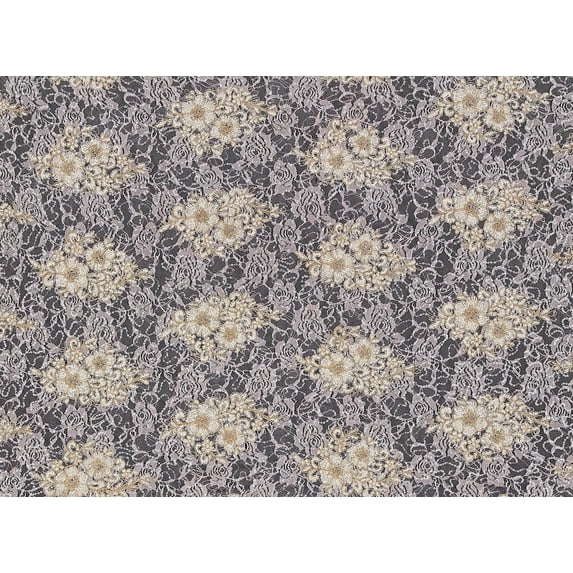Zelouf Sidney Lace W/sequins , Sewing, DIY, Crafts Fabric by the Yard, Champagne/nude, 3 Yard