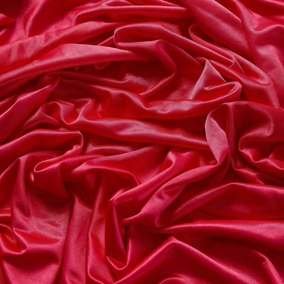 Zelouf Siena Memory Washer Knit , Sewing, DIY, Crafts Fabric by the Yard, Dazzling Poppy, 1 Yard