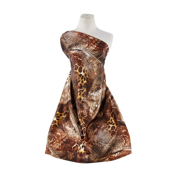 Zelouf Skin And Jacket Print On Annabelle , Sewing, DIY, Crafts Fabric by the Yard, Gold, 20 Yard
