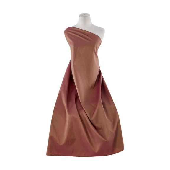 Zelouf Slub Tafetta  , Sewing, DIY, Crafts Fabric by the Yard, Rust, 7 Yard