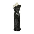 thumbnail image 1 of Zelouf Soleil Paillettes And Sequins On Mesh  , Sewing, DIY, Crafts Fabric by the Yard, Black, 20 Yard, 1 of 3
