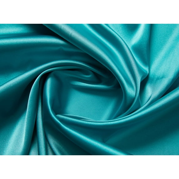 Zelouf Solid 75D Stretch Satin , Sewing, DIY, Crafts Fabric by the Yard, Bali Sea, 7 Yard