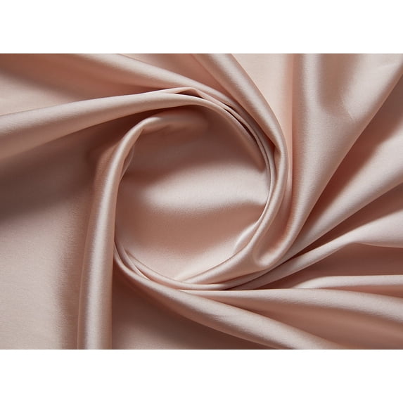 Zelouf Solid Acetate Nylon Spandex Satin , Sewing, DIY, Crafts Fabric by the Yard, Buff Nude, 3 Yard