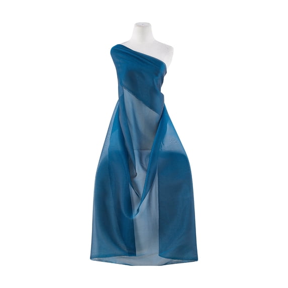 Zelouf Solid Angel Organza , Sewing, DIY, Crafts Fabric by the Yard, Peacock Diamond, 10 Yard