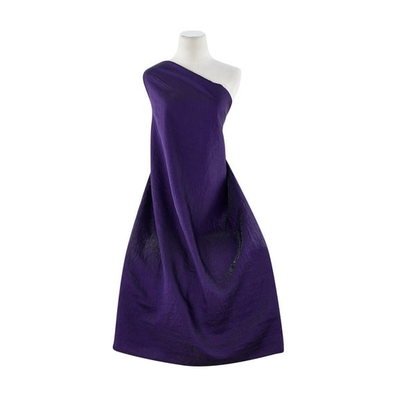 Zelouf Solid Cleopatra Washer Shantung , Sewing, DIY, Crafts Fabric by the Yard, Purple Crystal, 20 Yard