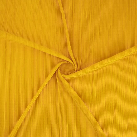 Zelouf Solid Dayna Plisse Knit  , Sewing, DIY, Crafts Fabric by the Yard, Canary, 3 Yard