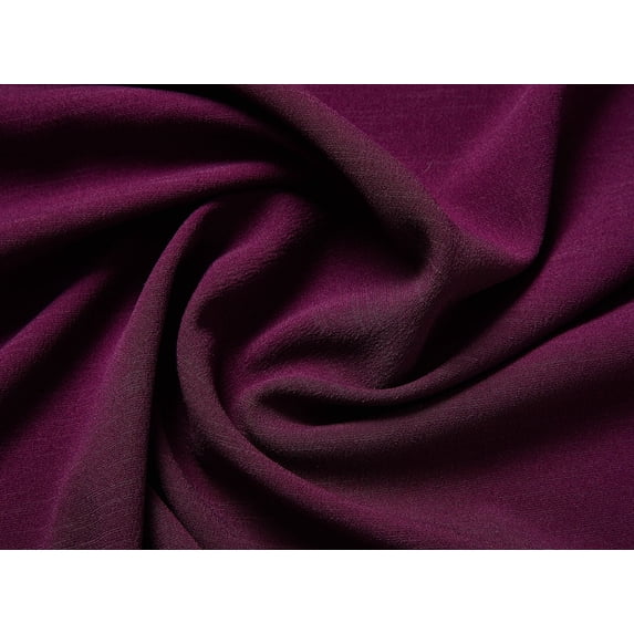 Zelouf Solid Fifth Avenue Crepe , Sewing, DIY, Crafts Fabric by the Yard, Bulgari Ruby, 5 Yard