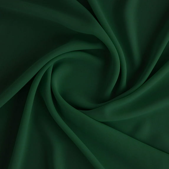 Zelouf Solid Georgette , Sewing, DIY, Crafts Fabric by the Yard, Hunter Green, 7 Yard