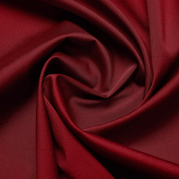 Zelouf Solid Heads And Tails Stretch Iridescent Satin , Sewing, DIY, Crafts Fabric by the Yard, Foxy Garnet, 20 Yard