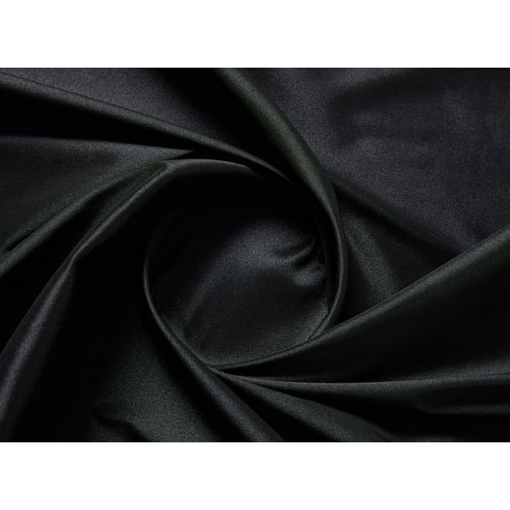 Zelouf Solid Heads And Tails Stretch Taffeta , Sewing, DIY, Crafts Fabric by the Yard, Black Topaz, 7 Yard