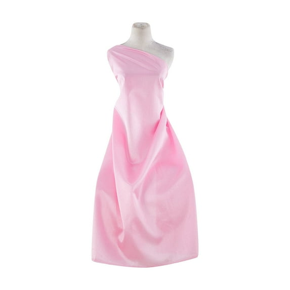 Zelouf Solid Poly Shantung , Sewing, DIY, Crafts Fabric by the Yard, Rose Blush, 7 Yard