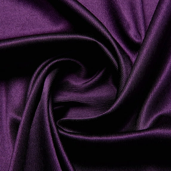 Zelouf Solid Ria Crepe Satin , Sewing, DIY, Crafts Fabric by the Yard, Merlot Mix, 3 Yard