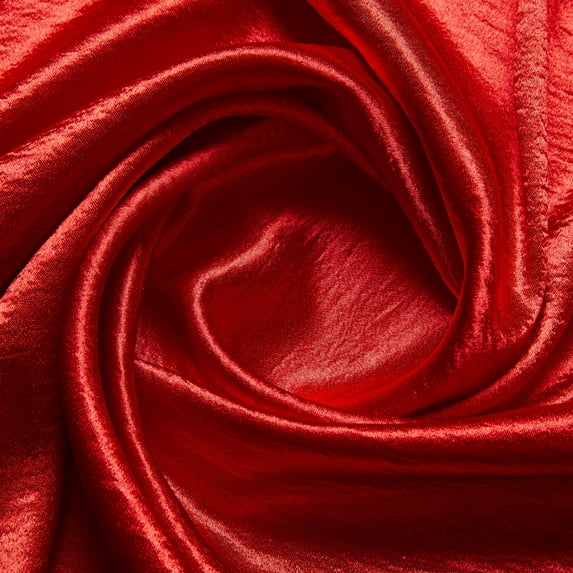 Zelouf Solid Washer Crepe , Sewing, DIY, Crafts Fabric by the Yard, Red Kiss, 7 Yard