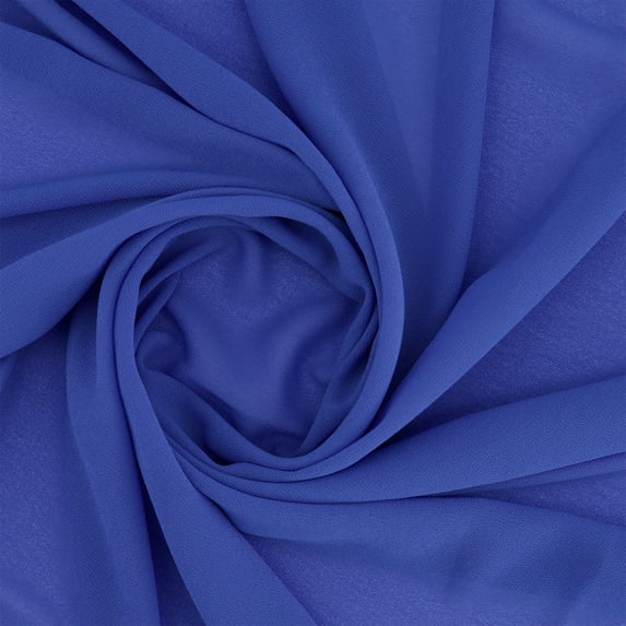 Zelouf Souffle Crepe Chiffon , Sewing, DIY, Crafts Fabric by the Yard, Azure Wave, 3 Yard