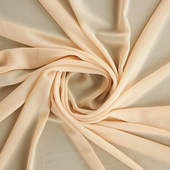 Zelouf Souffle Crepe Chiffon , Sewing, DIY, Crafts Fabric by the Yard, Fine Linen, 50 Yard
