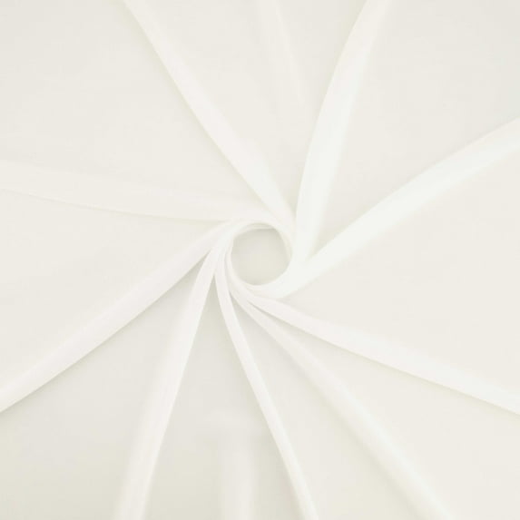 Zelouf Souffle Crepe Chiffon , Sewing, DIY, Crafts Fabric by the Yard, Ivory Breeze, 20 Yard