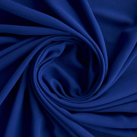 Zelouf Souffle Crepe Chiffon , Sewing, DIY, Crafts Fabric by the Yard, Lush Indigo, 50 Yard