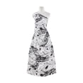 thumbnail image 1 of Zelouf Splash Print On Charmeuse  , Sewing, DIY, Crafts Fabric by the Yard, White/black, 3 Yard, 1 of 2