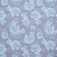 thumbnail image 1 of Zelouf Splendid Floral Print Lurex Mesh  , Sewing, DIY, Crafts Fabric by the Yard, Black/ocean, 1 Yard, 1 of 2