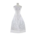 thumbnail image 1 of Zelouf Spotted One Side Cheetah Glitter On Tulle 1X  , Sewing, DIY, Crafts Fabric by the Yard, Ivory/silver, 10 Yard, 1 of 2