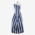 thumbnail image 1 of Zelouf Stardust Stripe Lurex Jacquard  , Sewing, DIY, Crafts Fabric by the Yard, Navy/grey/silver, 7 Yard, 1 of 2