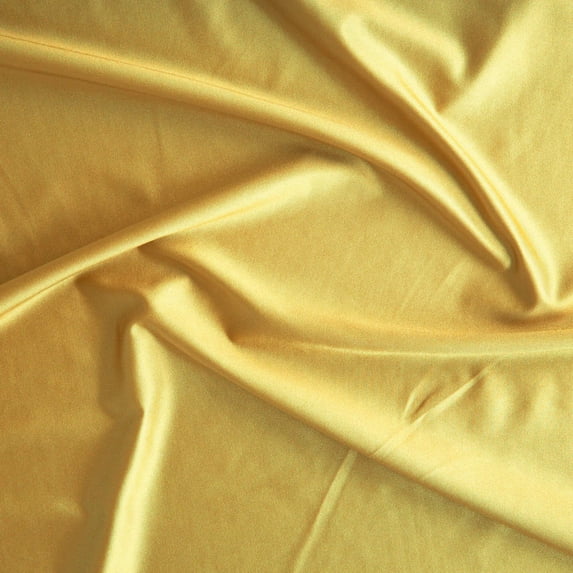 Zelouf Stretch Bodycon Satin , Sewing, DIY, Crafts Fabric by the Yard, Brilliant Yello, 3 Yard