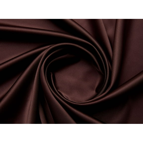 Zelouf Stretch Bridal Satin , Sewing, DIY, Crafts Fabric by the Yard, Carnation Brown, 3 Yard
