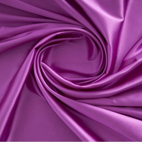 Zelouf Stretch Charmeuse Satin , Sewing, DIY, Crafts Fabric by the Yard, Orchid Perfume, 1 Yard