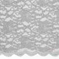 thumbnail image 1 of Zelouf Stretch Lace With Scallop With Roller Glitter  , Sewing, DIY, Crafts Fabric by the Yard, Steel Shadow, 1 Yard, 1 of 1